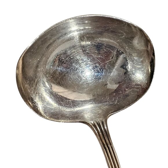 Marthinsen Blue Bells Sterling Silver Ladle 5.25" Ornate Floral Handle Norway - Picture 5 of 10